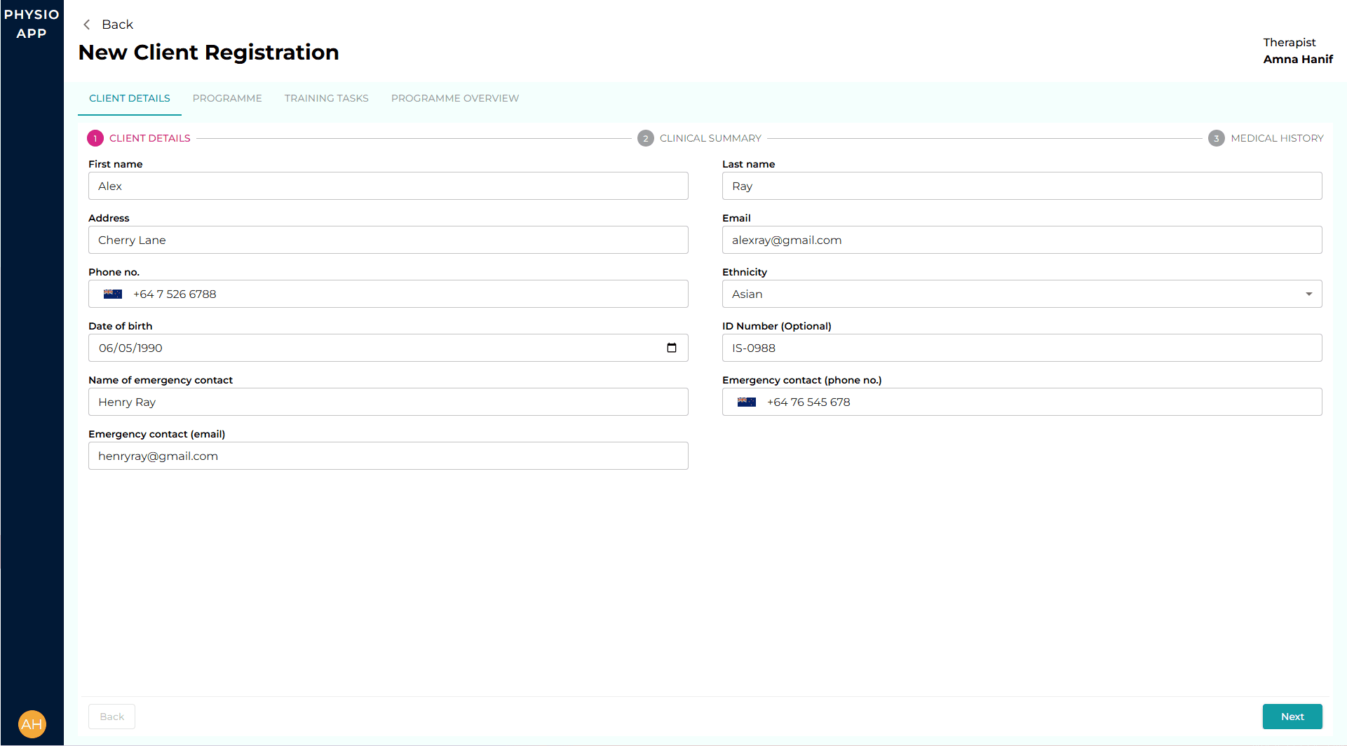 New Client Onboarding